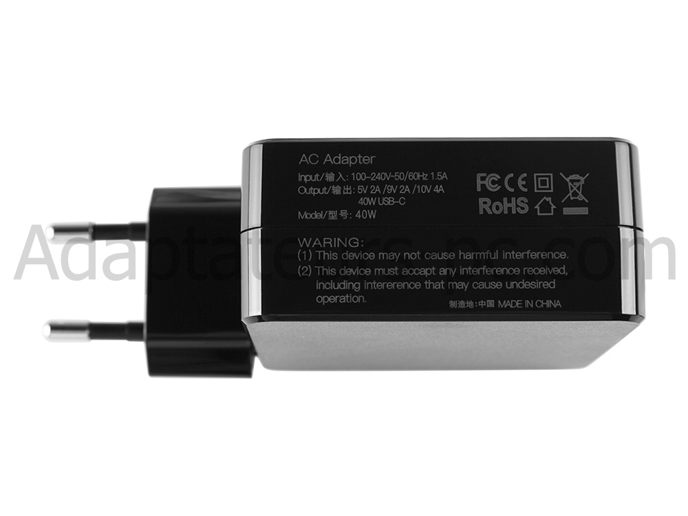 Chargeur Huawei nova 5 SuperCharge 40W USB-C Type-C Rapide
