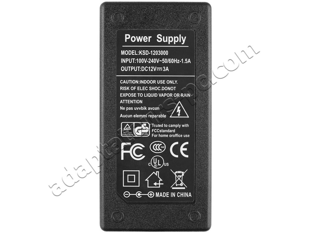 36W Chargeur Medion A241-1202000E AC Adaptateur