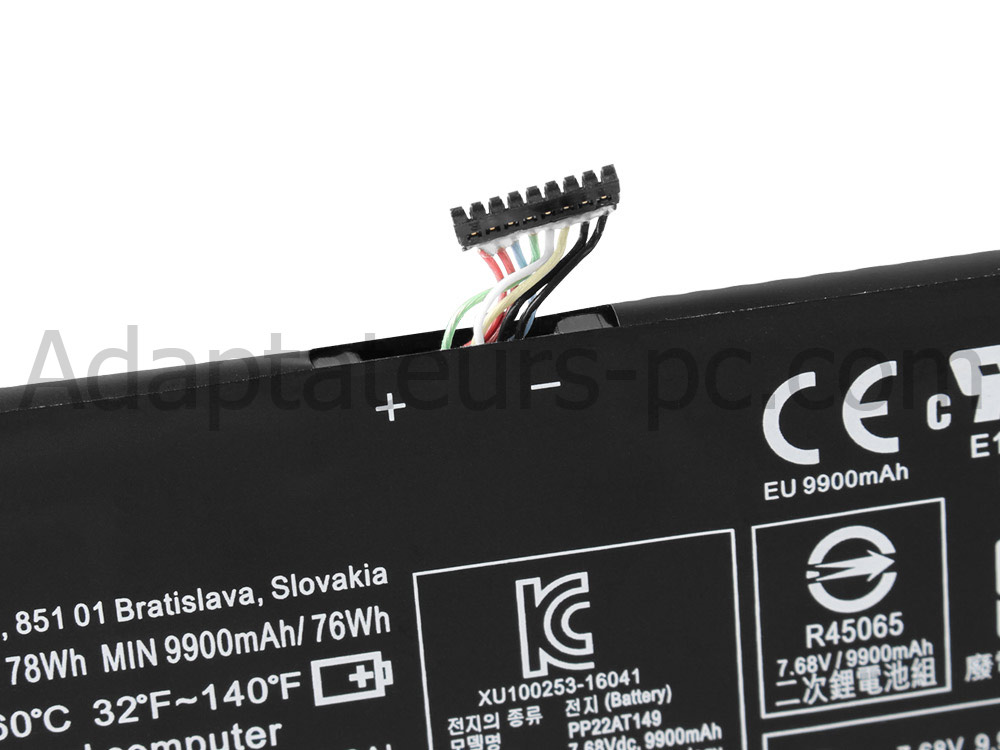 Original 10160mAh 78Wh Batterie Lenovo Yoga 910-13IKB 80VF004CGE