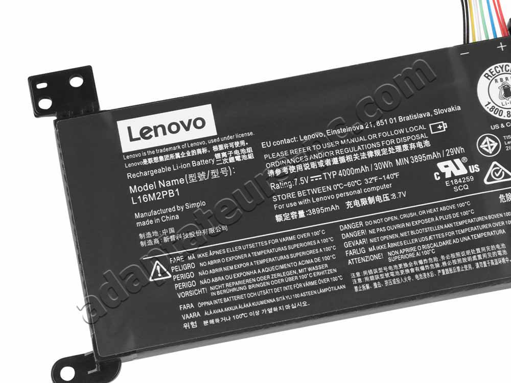 Batterie Original Lenovo 5B10M88058 30Wh