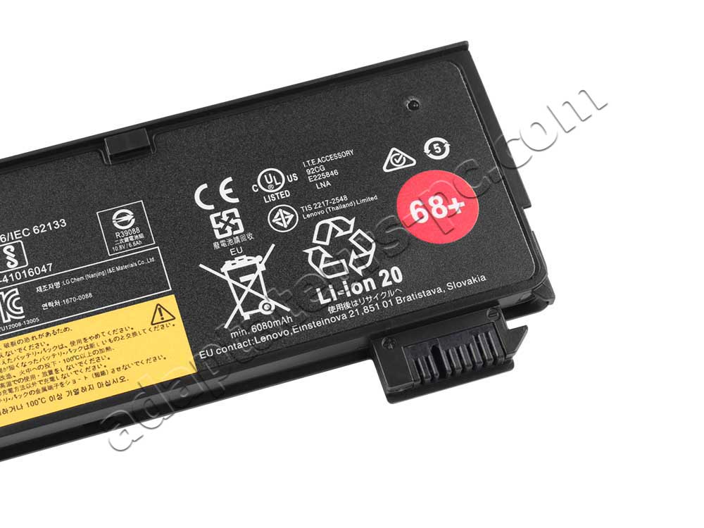 Original Batterie Lenovo ThinkPad X250 20CL001LCD 6600mAh 72Wh