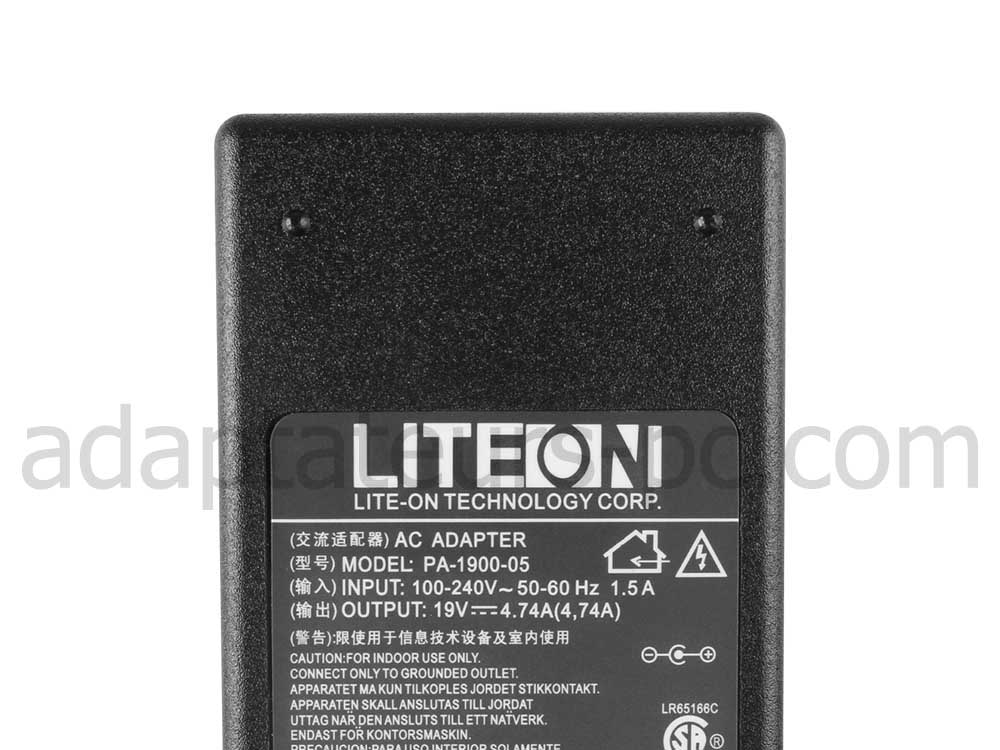 90W Original AC Adaptateur Chargeur pour Gateway NE722 17.3