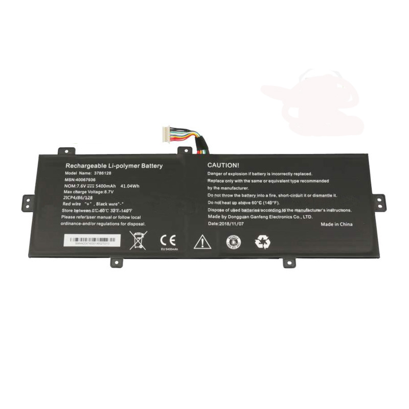 Batterie Medion Akoya E4253 E4254 E3223 5400mAh 41.04Wh