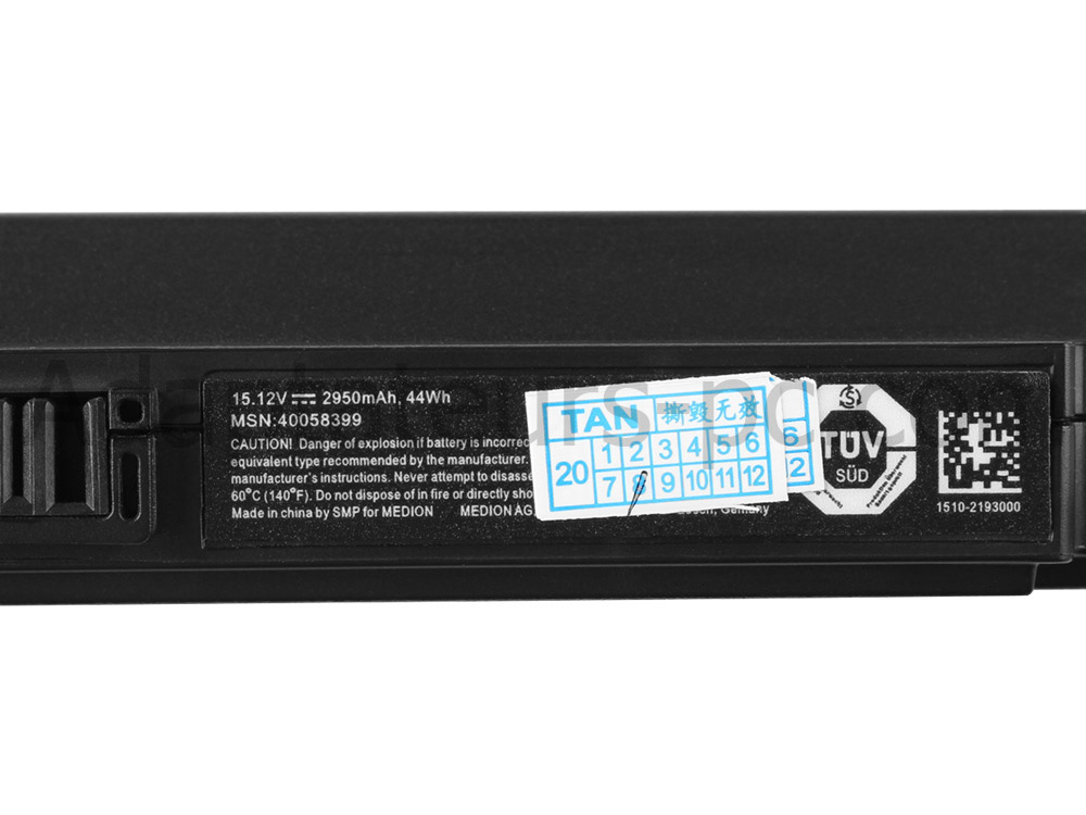 Original Batterie Medion A41-E15 E15LS93 2950mAh 44Wh