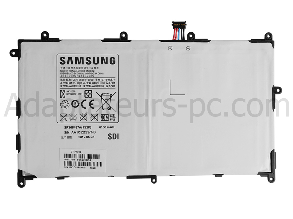 6100mAh Batterie Original pour Samsung GT-P7310/M32 GT-P7310MAAXAR