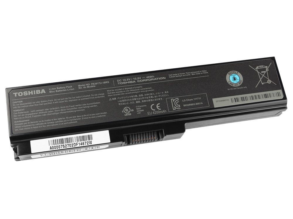 48Wh Toshiba Satellite A665-S6067 A665-S6070 A665-S6079 Batterie