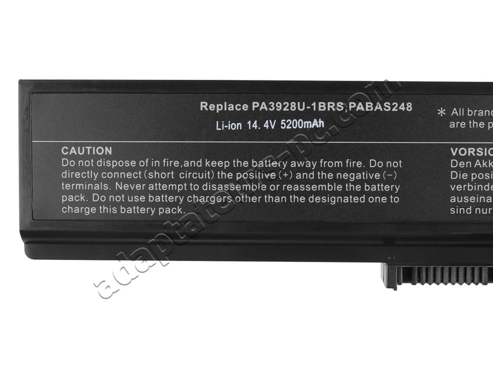 5200mAh Batterie pour Toshiba PA3928U-1BRS