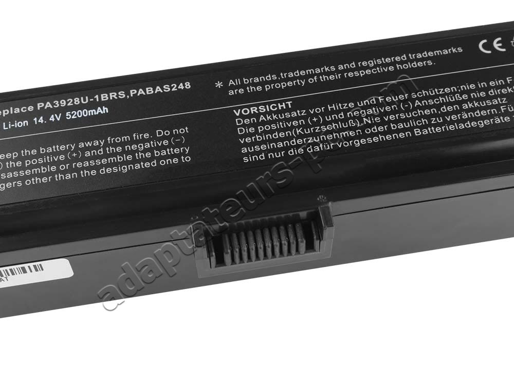 5200mAh Batterie pour Toshiba PA3928U-1BRS