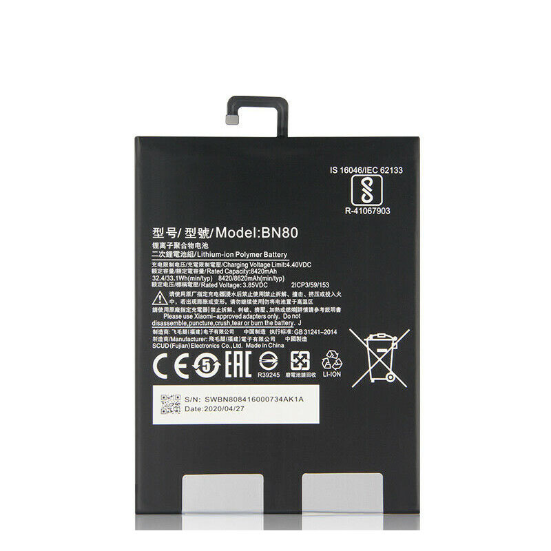 Original Batterie Xiaomi Pad 4 plus 8420mAh 32.4Wh