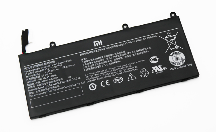 Original Batterie Xiaomi N15B01W 2600mAh 40Wh - Cliquez sur l'image pour la fermer